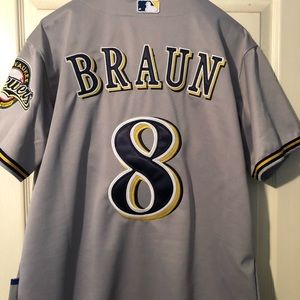 Ryan Braun Milwaukee Brewers Jersey #8